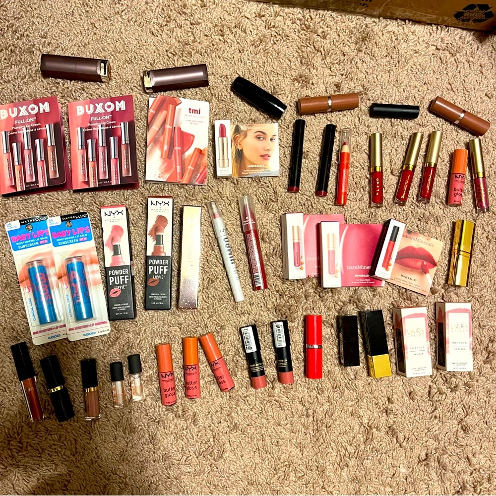 50 pc Designer Lip Lipstick Deluxe Full Size Samples Sephora Ulta Lot Set Bundle